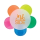 aerial view a clear frosted 5 color flower - shaped frosted case w / highlighters, image 1 of 6