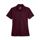 aerial view a burgundy core365 - womens origin performance piqu polo, image 1 of 6