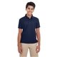 aerial view a classic navy core365 youth origin performance piqu polo - all, image 1 of 6