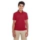 aerial view a classic red core365 youth origin performance piqu polo - all, image 1 of 6