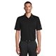 aerial view a black nike dri - fit classic fit players polo with flat knit collar, image 1 of 6