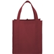 aerial view a maroon the hercules non - woven grocery tote - 13 x 14.5, image 1 of 4