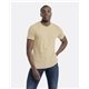 aerial view a cream next level apparel unisex cvc crewneck t - shirt - all, image 1 of 5