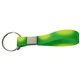aerial view a green to yellow color changing mood keychain, image 1 of 2