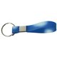 aerial view a blue to white color changing mood keychain, image 1 of 2