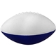 a navy & white 7 2- toned foam football