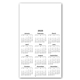 a white calendar large magnet 3-29/32 x 6-15/16