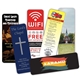 a white 2 x 6 12 point stock bookmarks