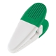 aerial view a green/white vibrant magnetic custom power clip, image 1 of 2