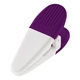 aerial view a purple/white vibrant magnetic custom power clip, image 1 of 2