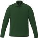 aerial view a forest green mens mori long sleeve performance polo, image 1 of 4
