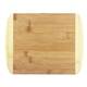 aerial view a bamboo 11 two - tone cutting board, image 1 of 5