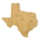 aerial view a bamboo texas - shaped bamboo cutting board, image 1 of 3