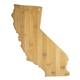 aerial view a bamboo california state cutting and serving board, image 1 of 3