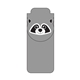 a raccoon custom promotional paws n claws magnetic bookmark