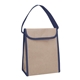 a navy eco - friendly v - natural kraft lunch bag