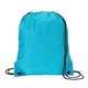 aerial view a neon blue drawstring sport pack, image 1 of 2