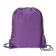 aerial view a purple drawstring sport pack, image 1 of 4