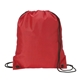 aerial view a red drawstring sport pack, image 1 of 2