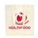 aerial view a natural cotton sheeting natural economy tote - 15-1/2 x 15, image 1 of 6