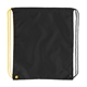 aerial view a black/gold 210d polyester spirit drawcord 14w x 16.5h, image 1 of 4
