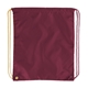 aerial view a maroon/gold 210d polyester spirit drawcord 14w x 16.5h, image 1 of 5