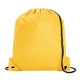 a gold non woven poly pro drawstring bag 14w x 16.5h