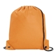 a orange non woven poly pro drawstring bag 14w x 16.5h
