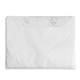 aerial view a white pvc vinyl poncho, image 1 of 3