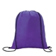 aerial view a purple good value(tm) non - woven drawstring backpack, image 1 of 2
