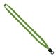 1/2 Cotton Lanyard with Plastic Clamshell O - Ring