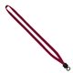 1/2 Cotton Lanyard with Plastic Clamshell O - Ring