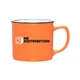 12 oz Cambria Ceramic Mug - Cobalt Blue - Orange