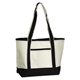 12 oz Two Tone Orangebag Shoppers Delight Tote Bag 18W x 12L x 5 1/2D