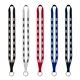 1/2 Polyester Lanyard with Sewn Metal Split - Ring