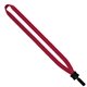 1/2 Smooth Nylon Lanyard with Plastic Clamshell Bulldog Clip