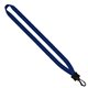 1/2 Smooth Nylon Lanyard with Plastic Clamshell Swivel Snap Hook