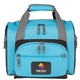 a turquoise convertible duffel cooler 12 can cooler bag