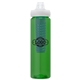 a green body & navy infuser & clear lid newport 25 oz pet bottle with flip spout infuser