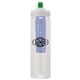 a clear body & navy infuser & green lid newport 25 oz pet bottle with flip spout infuser