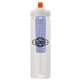 a clear body & navy infuser & orange lid newport 25 oz pet bottle with flip spout infuser