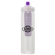 a clear body & purple infuser & purple lid newport 25 oz pet bottle with flip spout infuser