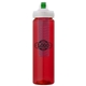 a red body & purple infuser & green lid newport 25 oz pet bottle with flip spout infuser