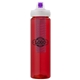 a red body & purple infuser & purple lid newport 25 oz pet bottle with flip spout infuser