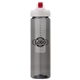a smoke body & clear infuser & red lid newport 25 oz pet bottle with flip spout infuser