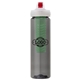 aerial view a smoke body & green infuser & red lid newport 25 oz pet bottle with flip spout infuser, image 1 of 2