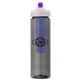 a smoke body & navy infuser & purple lid newport 25 oz pet bottle with flip spout infuser