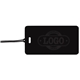 a black tag & black strap two color luggage tag