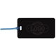 a black tag & blue strap two color luggage tag