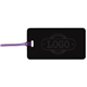 a black tag & purple strap two color luggage tag